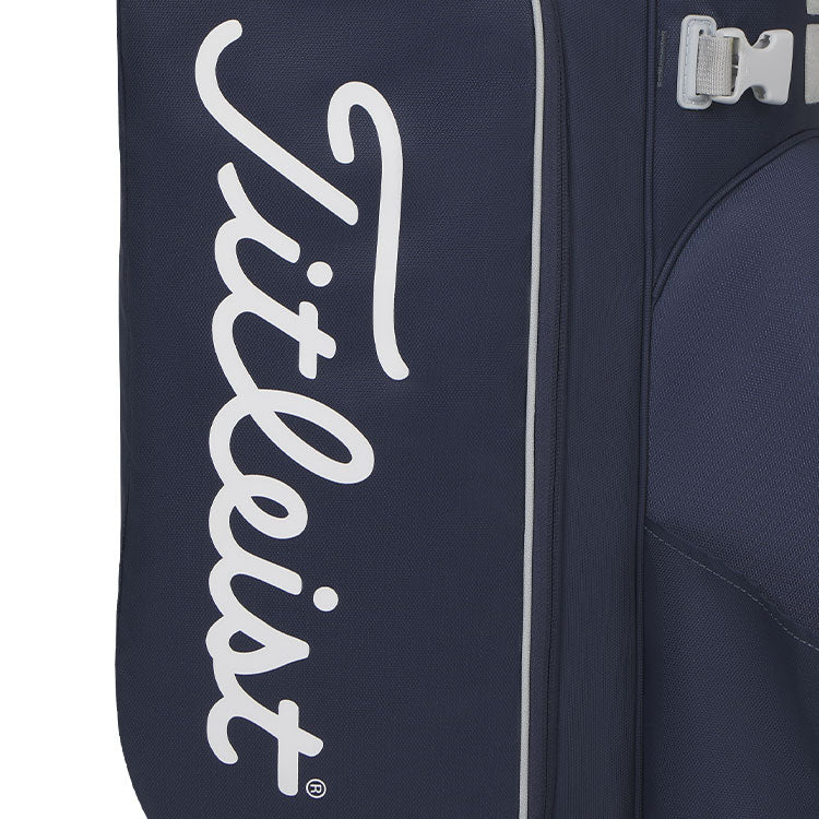  Titleist Hybrid 14 Golf Stand Bag (Navy/Marble) 14 Way Divider With Trolley Friendly Base