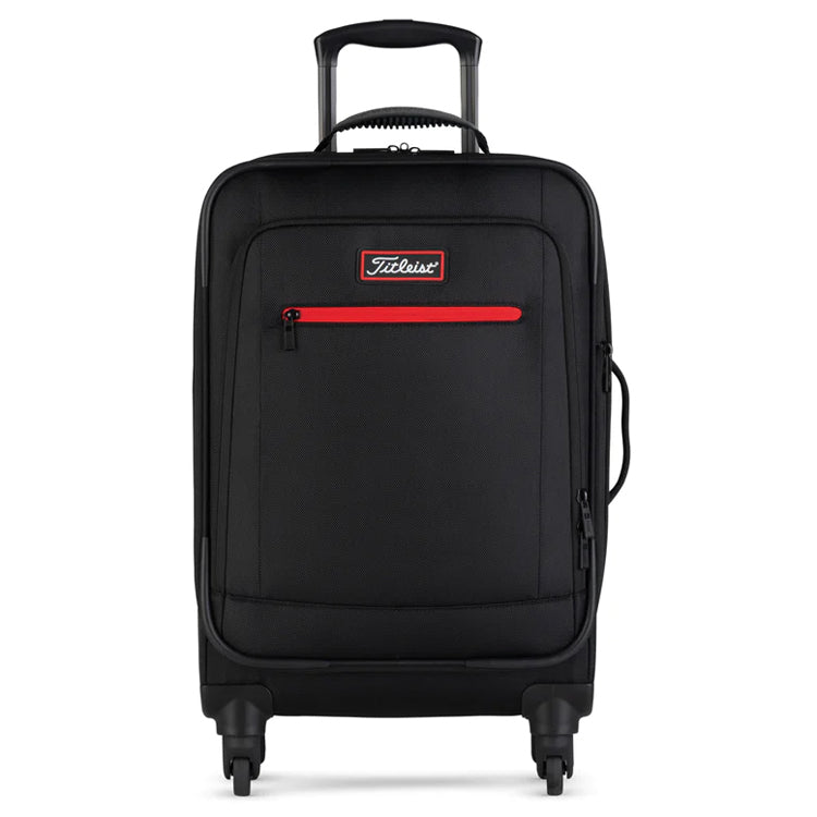  Titleist Players 20 Inch Spinner Travel Case Golf Bag (Black/Red) Ideal For Longer Trips With Spinner Wheel Base