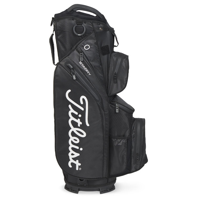  Titleist StaDry 14 Golf Cart Bag (Black) Fully Waterproof With Maximum Storage