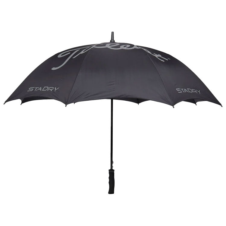  Titleist StaDry Single Canopy Golf Umbrella (Black/Charcoal) Simple Construction With 68 Inch Canopy