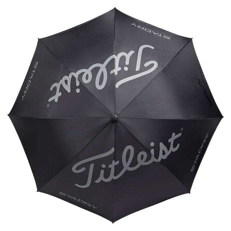  Titleist StaDry Single Canopy Golf Umbrella (Black/Charcoal) Simple Construction With 68 Inch Canopy