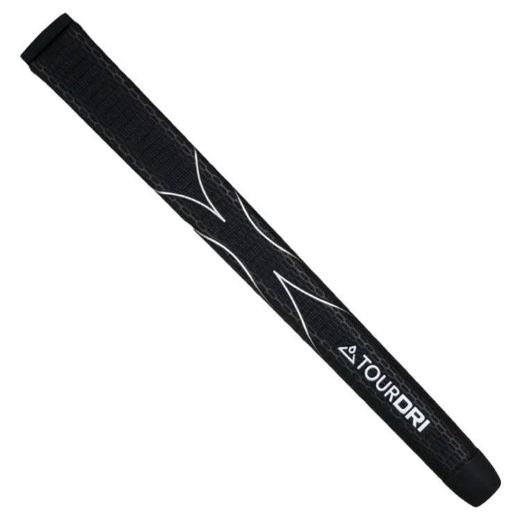  TourDri PU Putter Golf Grip (Black/Silver) Tacky Feel For Enhanced Grip