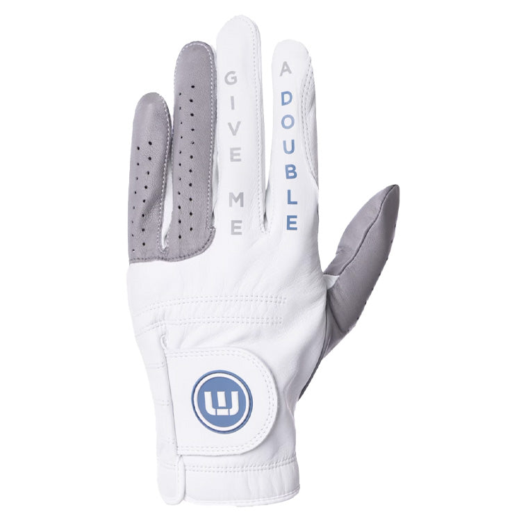  TravisMathew Double Me 2.0 Golf Glove (White / Right Handed Golfer) Premium Leather With Optimal Breathability