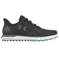 Under Armour Drive Fade SL Golf Shoes (Black/Black/Titan Gray) HOVR Cushioning With Spikeless Versatility