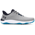  Under Armour Drive Pro SL Golf Shoes (Mod Grey/Capri/Midnight Navy) HOVR Cushioning With S3 Support System