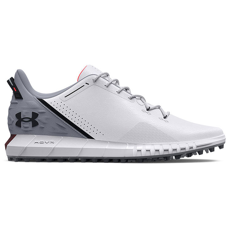  Under Armour HOVR Drive 2 SL Golf Shoes (White/Mod Gray/Black) HOVR Cushioning With Waterproof Protection