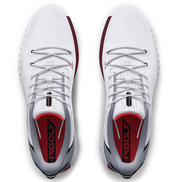  Under Armour HOVR Drive 2 SL Golf Shoes (White/Mod Gray/Black) HOVR Cushioning With Waterproof Protection