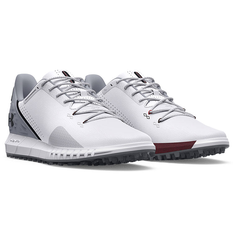  Under Armour HOVR Drive 2 SL Golf Shoes (White/Mod Gray/Black) HOVR Cushioning With Waterproof Protection