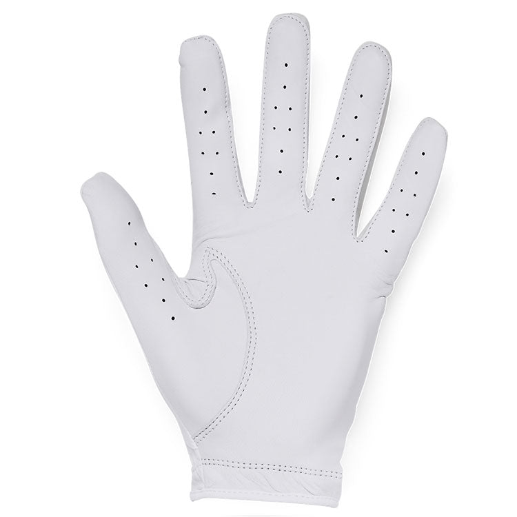  Under Armour Iso-Chill Golf Glove (White/White/Black / Right Handed Golfer) Cooling Design With Ventilated Perforations