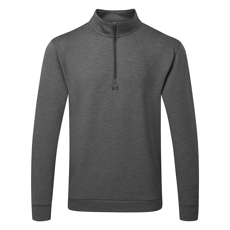  Under Armour Drive 1/4 Zip Golf Sweater (Black/Anthracite/Black) Brushed Interior For Extra Warmth