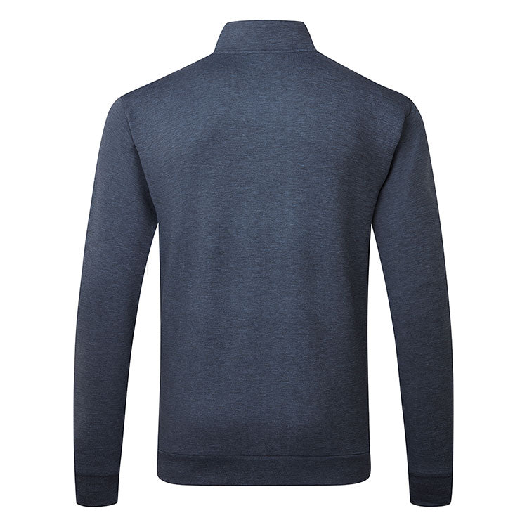  Under Armour Drive 1/4 Zip Golf Sweater (Midnight Navy/Midnight Navy) Brushed Interior For Extra Warmth