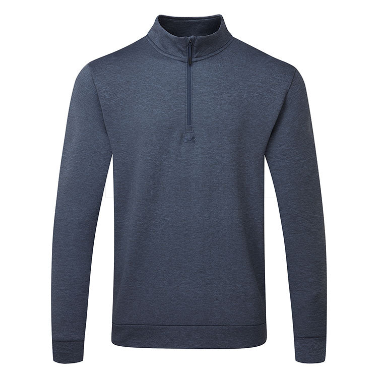  Under Armour Drive 1/4 Zip Golf Sweater (Midnight Navy/Midnight Navy) Brushed Interior For Extra Warmth