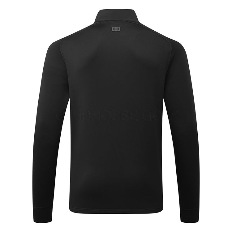  Under Armour Drive Pro Hybrid 1/2 Zip Golf Sweater (Black) Brushed Interior For Extra Warmth