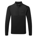  Under Armour Drive Pro Hybrid 1/2 Zip Golf Sweater (Black) Brushed Interior For Extra Warmth