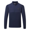  Under Armour Drive Pro Hybrid 1/2 Zip Golf Sweater (Midnight Navy) Brushed Interior For Extra Warmth