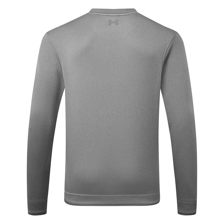  Under Armour Fleece Crewneck Golf Sweater (Castlerock) Brushed Interior For Extra Warmth