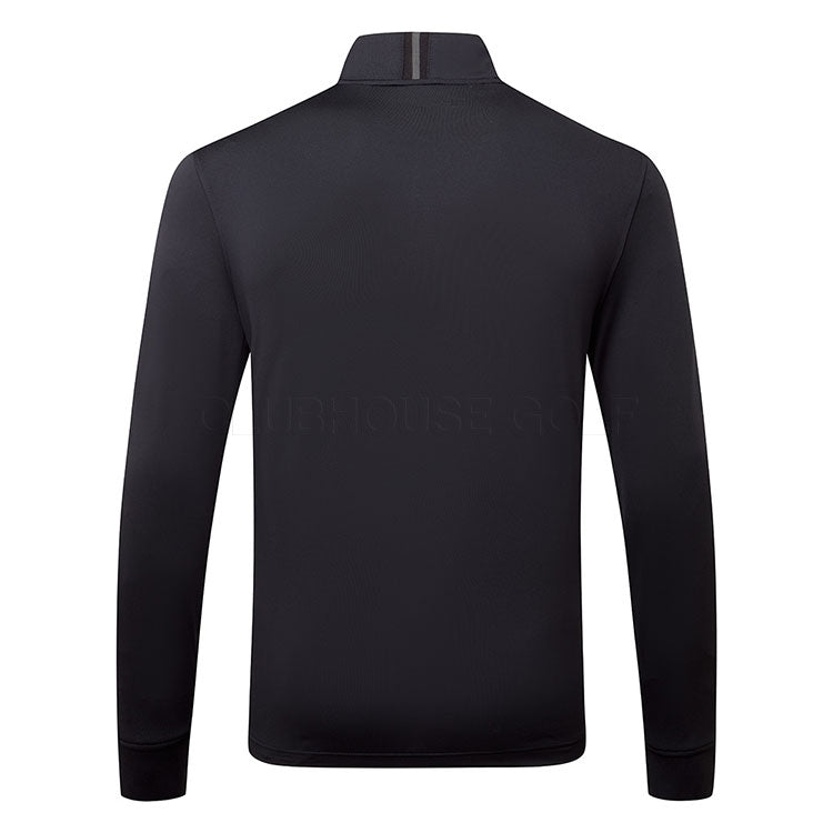  Under Armour Playoff 1/4 Zip Golf Sweater (Black/Jet Gray) Lightweight Fabric With HeatGear Technology
