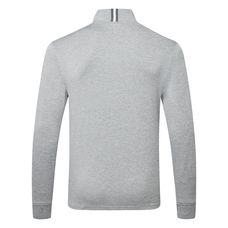  Under Armour Playoff 1/4 Zip Golf Sweater (Steel/Mod Gray/Pitch Gray) Lightweight Fabric With HeatGear Technology