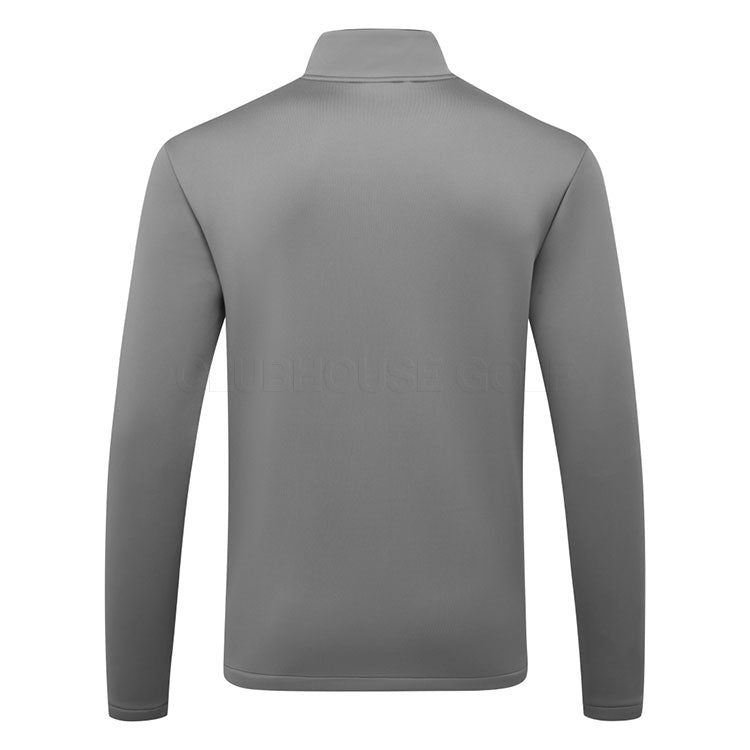  Under Armour Drive Pro Storm Hybrid 1/2 Zip Golf Sweater (Castlerock/Metallic Silver) Extra Warmth With Added Wind Protection