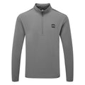  Under Armour Drive Pro Storm Hybrid 1/2 Zip Golf Sweater (Castlerock/Metallic Silver) Extra Warmth With Added Wind Protection