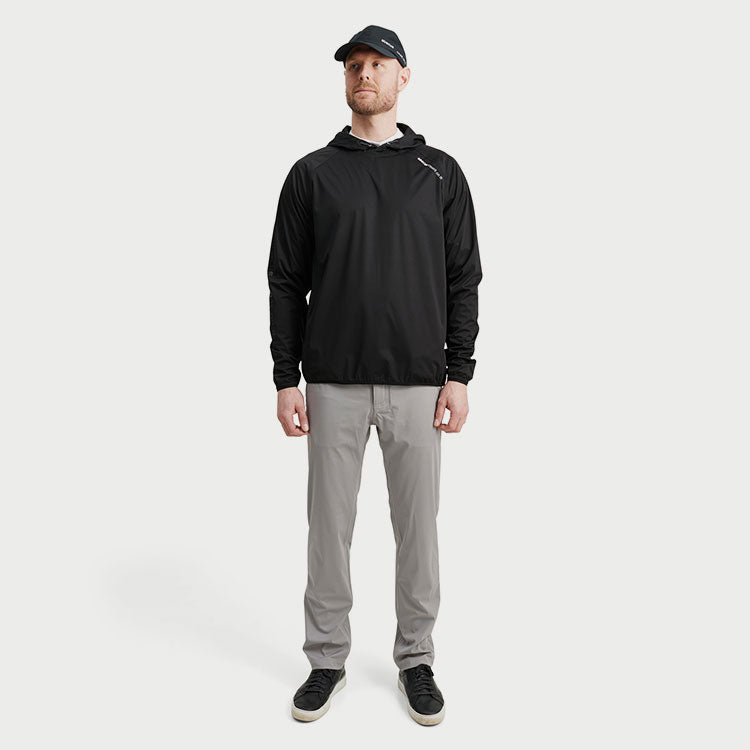 Abacus Bounce Waterproof Hoodie Golf Jacket (Black) Very Breathable With Lightweight Protection