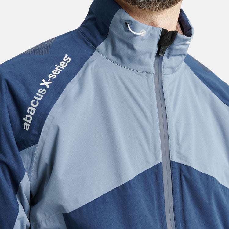  Abacus Pitch Waterproof Golf Jacket (Dusty Blue) Very Breathable With Lightweight Protection