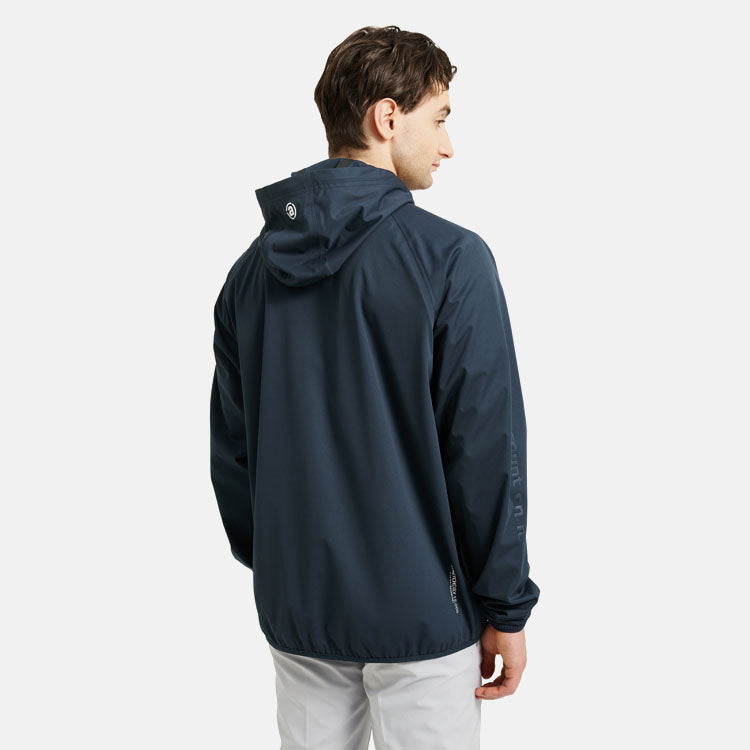  Abacus Bounce Waterproof Hoodie Golf Jacket (Navy) Very Breathable With Lightweight Protection