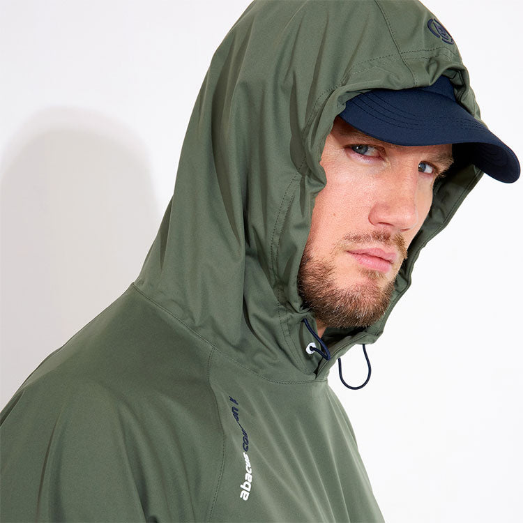  Abacus Bounce Waterproof Hoodie Golf Jacket (Forest) Very Breathable With Lightweight Protection