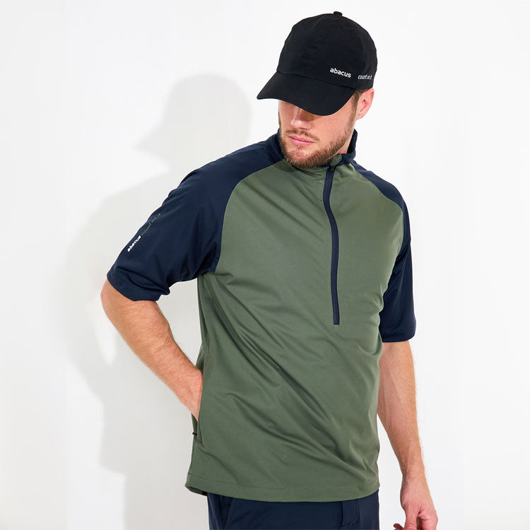  Abacus Bounce 1/2 Zip Waterproof Golf Jacket (Forest) Very Breathable With Lightweight Protection