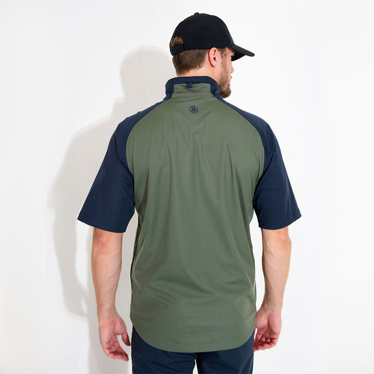  Abacus Bounce 1/2 Zip Waterproof Golf Jacket (Forest) Very Breathable With Lightweight Protection
