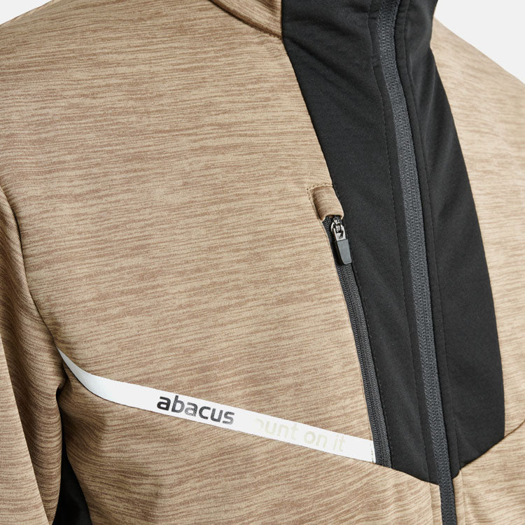  Abacus Ardfin SoftShell Golf Wind Jacket (Nougat) Maximum Warmth With Stretchable Fabric