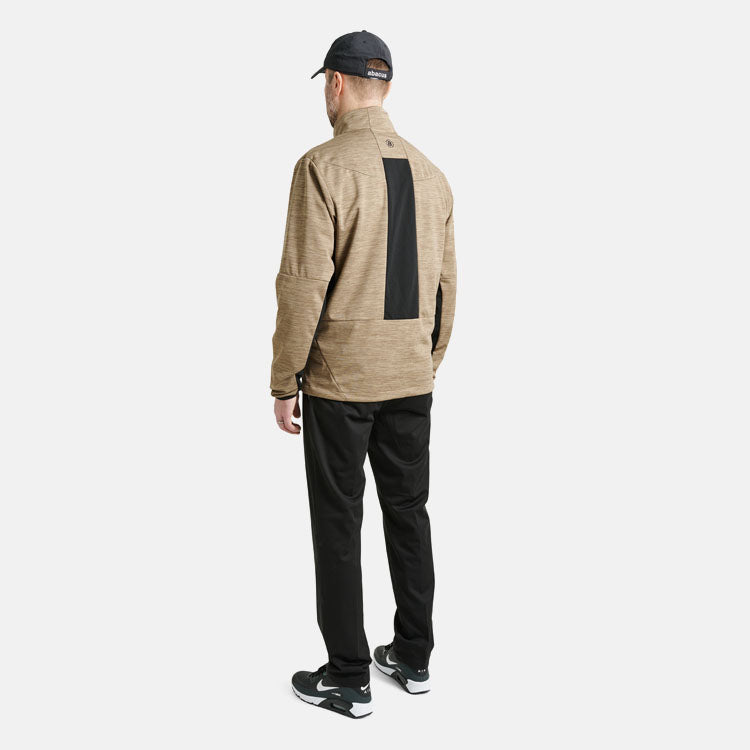  Abacus Ardfin SoftShell Golf Wind Jacket (Nougat) Maximum Warmth With Stretchable Fabric