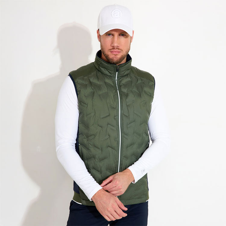  Abacus Portrush Hybrid Golf Wind Vest (Forest) Maximum Warmth With Brushed Fleece