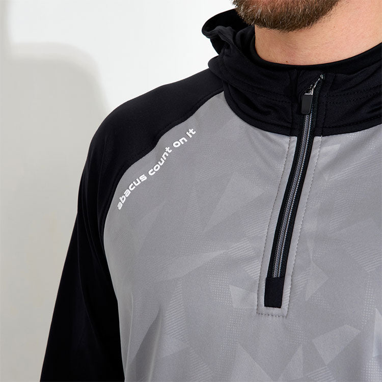  Abacus Kingsbarns Hybrid Hooded Golf Jacket (Grey) Wind Protection With Softshell Construction