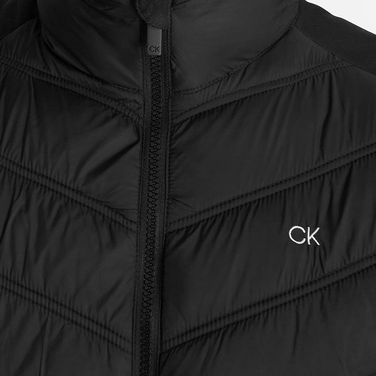  Calvin Klein Frontera Hybrid Golf Wind Vest (Black) Exceptional Warmth With Chill-Force Technology