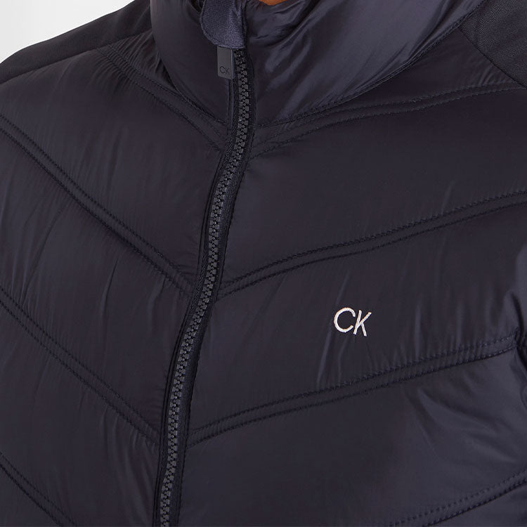  Calvin Klein Frontera Hybrid Golf Wind Jacket (Navy) Exceptional Warmth With Chill-Force Technology