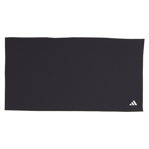  Adidas Players Microfibre Golf Towel (Black) Absorbent Microfiber With Waffle Texture