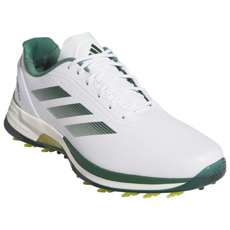  Adidas Adizero ZG Golf Shoes (White/Collegiate Green/Yellow) Ultralight With Lightstrike Pro Cushioning