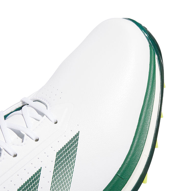  Adidas Adizero ZG Golf Shoes (White/Collegiate Green/Yellow) Ultralight With Lightstrike Pro Cushioning