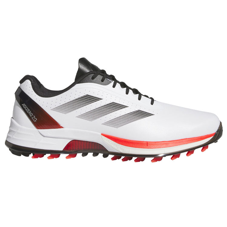  Adidas Adizero ZG Golf Shoes (White/Lucid Red/Core Black) Ultralight With Lightstrike Pro Cushioning