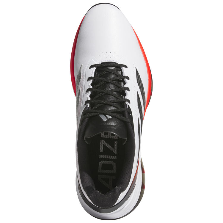  Adidas Adizero ZG Golf Shoes (White/Lucid Red/Core Black) Ultralight With Lightstrike Pro Cushioning