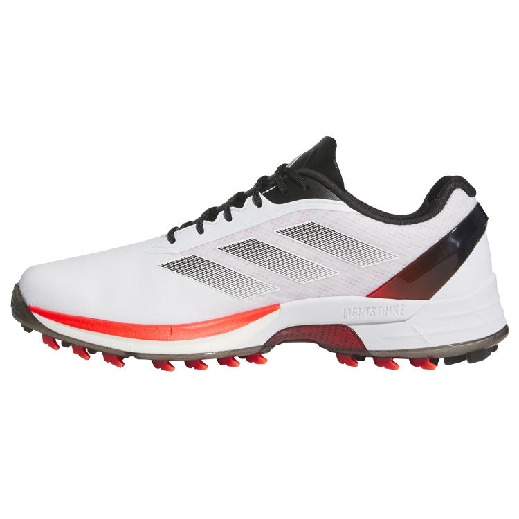  Adidas Adizero ZG Golf Shoes (White/Lucid Red/Core Black) Ultralight With Lightstrike Pro Cushioning
