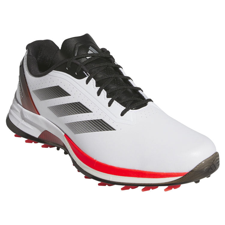  Adidas Adizero ZG Golf Shoes (White/Lucid Red/Core Black) Ultralight With Lightstrike Pro Cushioning