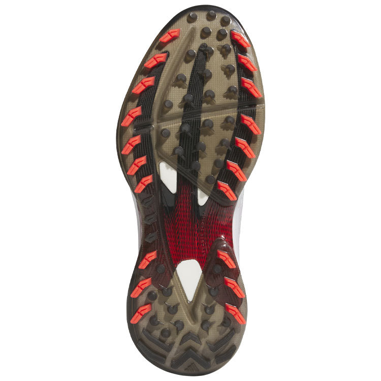  Adidas Adizero ZG Golf Shoes (White/Lucid Red/Core Black) Ultralight With Lightstrike Pro Cushioning