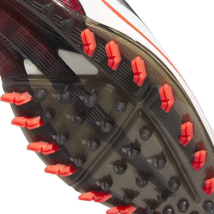  Adidas Adizero ZG Golf Shoes (White/Lucid Red/Core Black) Ultralight With Lightstrike Pro Cushioning