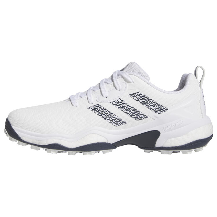  Adidas Codechaos 25 Golf Shoes (White/Collegiate Navy) Extremely Lightweight With Unparalleled Grip