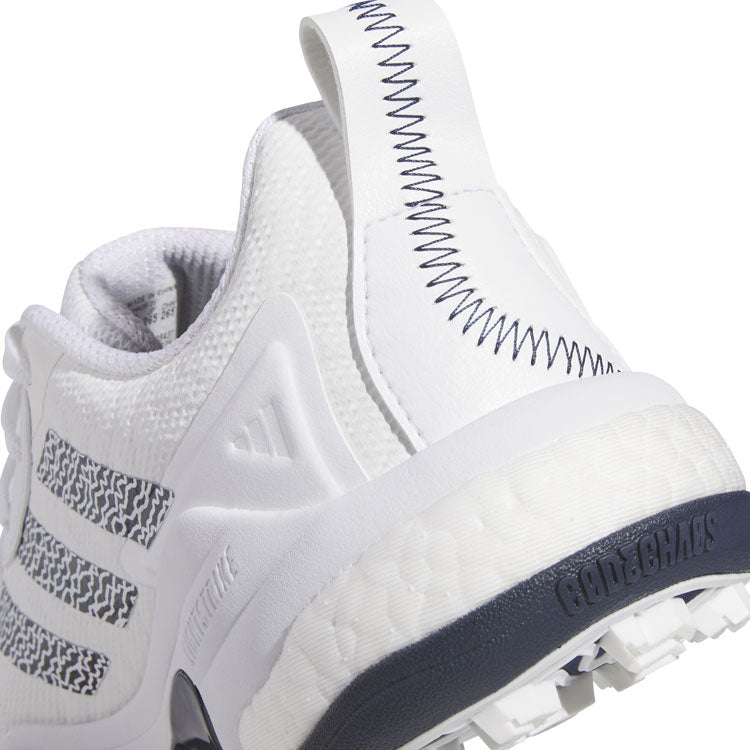 Adidas Codechaos 25 Golf Shoes (White/Collegiate Navy) Extremely Lightweight With Unparalleled Grip