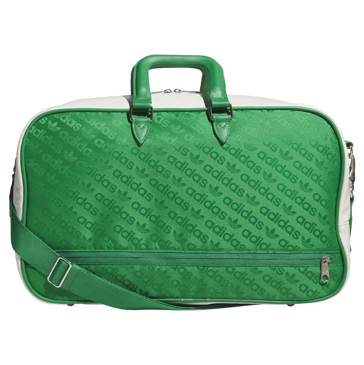  Adidas Golf Originals Boston Golf Duffle Bag (Green/Chalk White) Spacious Interior With Shoe Pocket