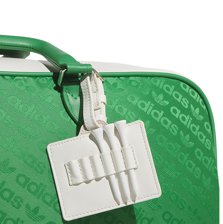  Adidas Golf Originals Boston Golf Duffle Bag (Green/Chalk White) Spacious Interior With Shoe Pocket