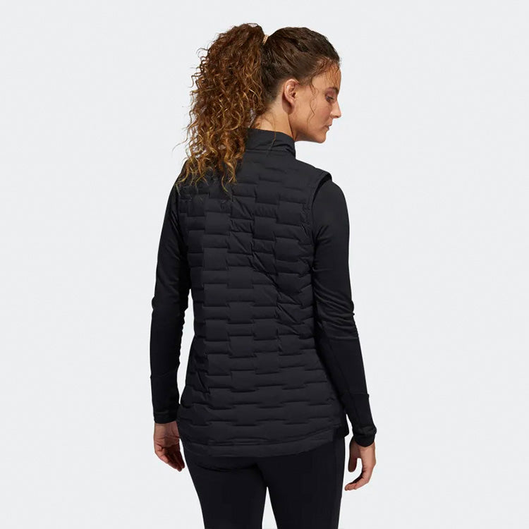  Adidas Ladies Frostguard Thermal Golf Wind Vest (Black) Zonal Down Insulation For Lightweight Warmth